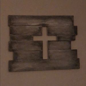Wooden wall decor cross!